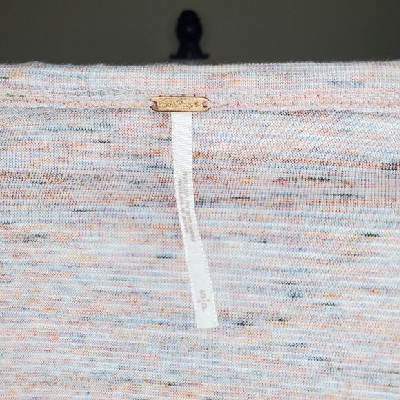 Free People Roxy Pink Henley Top Small - Picture 5 of 7